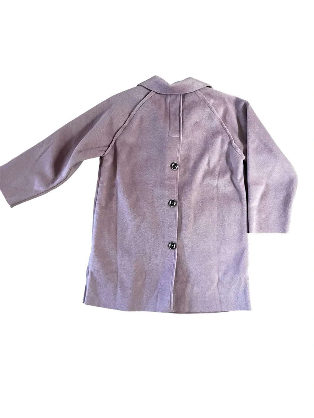 Kids Lavender Button-Front Pea Coat by Annie & Charles